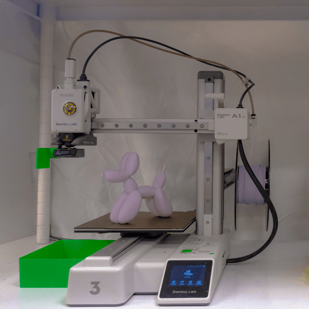 3d printer with object on it